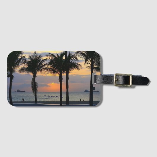 Ft. Lauderdale Sunrise Gepäckanhänger (Vorderseite (Horizontal))