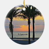 Ft. Lauderdale Sunrise Keramik Ornament (Hinten)