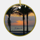 Ft. Lauderdale Sunrise Keramik Ornament (Vorne)