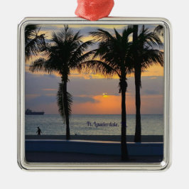 Ft. Lauderdale Sunrise Ornament Aus Metall