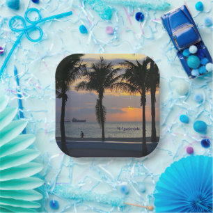 Ft. Lauderdale Sunrise Pappteller