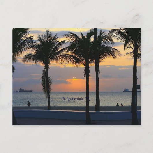 Ft. Lauderdale Sunrise Postkarte (Vorderseite)