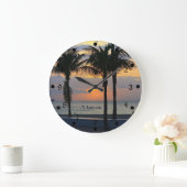 Ft. Lauderdale Sunset Große Wanduhr (Zuhause)