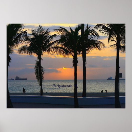 Ft. Lauderdale Sunset Poster (Vorne)