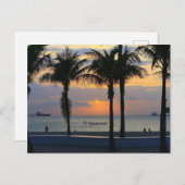 Ft. Lauderdale Sunset Postkarte (Vorne/Hinten)
