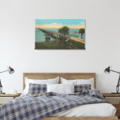 Ft. Myers, Florida - Aussicht auf Tamiami Trail Br Leinwanddruck (Insitu (Schlafzimmer))