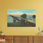 Ft. Myers, Florida - Aussicht auf Tamiami Trail Br Leinwanddruck (Insitu (Wohnzimmer))