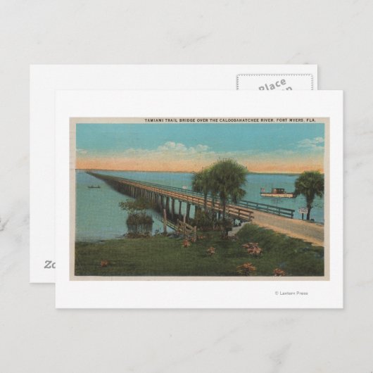 Ft. Myers, Florida - Aussicht auf Tamiami Trail Br Postkarte (Vorne/Hinten)