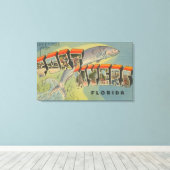 Ft. Myers, Florida - Große Buchstabenszenen Leinwanddruck (Insitu (Holzboden))