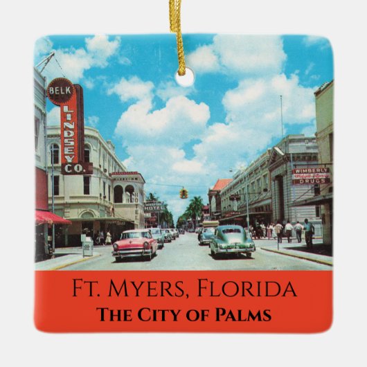 Ft. Myers Florida Keramikornament (Vorderseite)