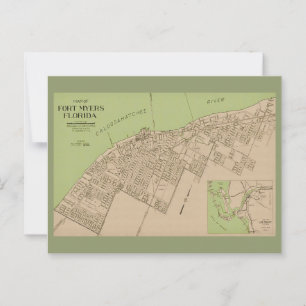 Ft Myers Florida Vintage Karte