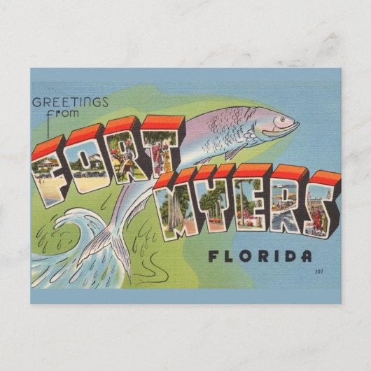 Ft. Myers Gruß Postkarte (Vorderseite)