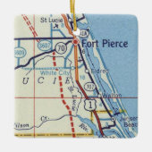 Ft. Pierce und Stuart Florida Keramikornament (Vorderseite)