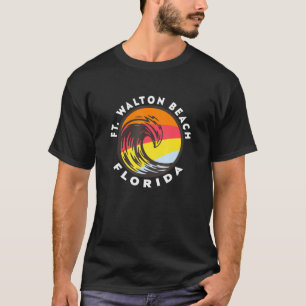 Ft Walton Beach Florida Vacation Souvenir Ocean Wi T-Shirt
