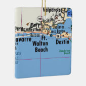 Ft. Walton Beach Map Keramikornament (Rechts)