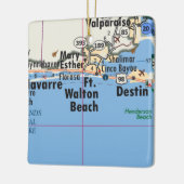Ft. Walton Beach Map Keramikornament (Links)