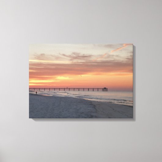 Ft. Walton Beach Sunrise Foto Leinwand Sunset (Vorderseite)