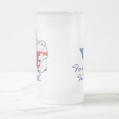 Ft Worth Texas Staat Map mit Star, Boots, Hat-Tass Mattglas Bierglas (Mittel)