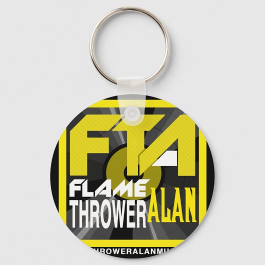 FTA Flame Thrower Alan Music Apparel & Merchandise Schlüsselanhänger (Vorderseite)