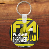 FTA Flame Thrower Alan Music Apparel & Merchandise Schlüsselanhänger (Vorderseite)