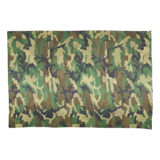 FTA Woodland Camouflage Camouflage Muster Pillow C Kissenbezug (Vorderseite)