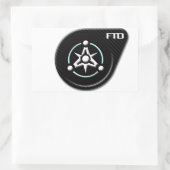 FTD Aufkleber-Logo Rechteckiger Aufkleber (Tasche)