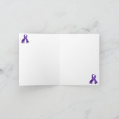 FTD Frontotemporale Demenz Lila Multifunktionsband Karte (Innenseite)