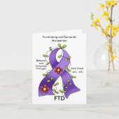 FTD Frontotemporale Demenz Lila Multifunktionsband Karte (Gelbe Blume)