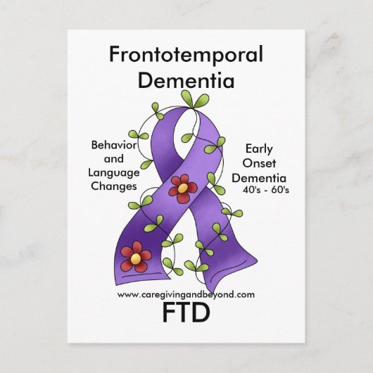 FTD, Frontotemporale Demenz-Multifunktionskarte Postkarte (Vorderseite)