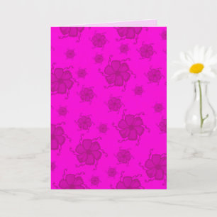 FTF Monochrom 5x7 Leere Karte in Hot Pink