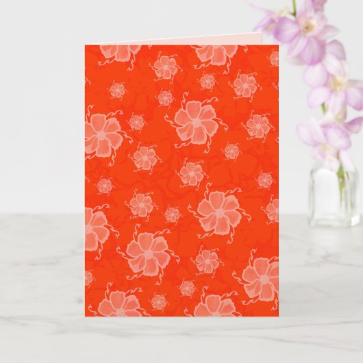 FTF Monochrome 5x7 Leere Karte in Orange (Orchidee)