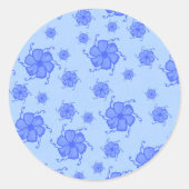 FTF Monochrome Sticker Seals in Blau (Vorderseite)