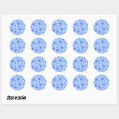 FTF Monochrome Sticker Seals in Blau (Blatt)