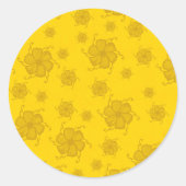 FTF Monochrome Sticker Seals in Gelb (Vorderseite)