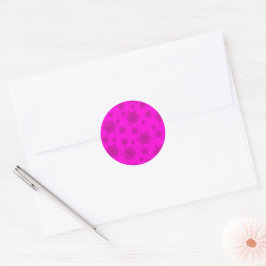 FTF Monochrome Sticker Seals in Hot Pink