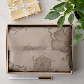 FTF Monochrome Tissue Paper in Earth Tones Seidenpapier