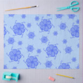 FTF Monochromes Seidenpapier in Blau (Basteln)