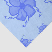 FTF Monochromes Seidenpapier in Blau (Ausschnitt)