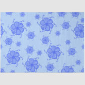 FTF Monochromes Seidenpapier in Blau (Vorderseite)