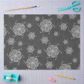 FTF Monochromes Seidenpapier in dunklem Graustufen (Basteln)