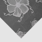 FTF Monochromes Seidenpapier in dunklem Graustufen (Ausschnitt)