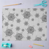 FTF Monochromes Seidenpapier in hellgrau abgestuft (Basteln)