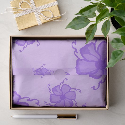 FTF Monochromes Seidenpapier in Lila (Geschenk)