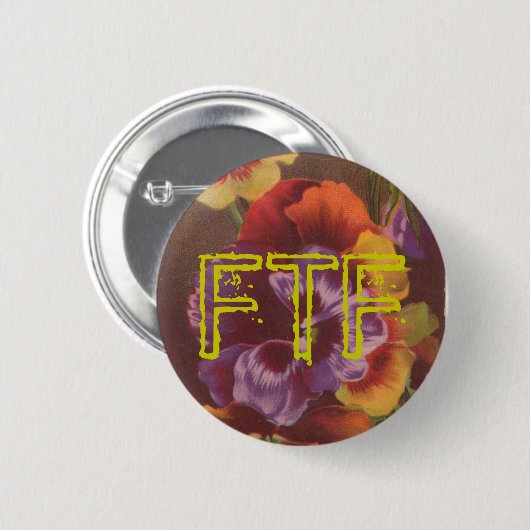 FTF PansySwag für Ihr Geocache Button (Vorne & Hinten)