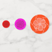 FTF Party Konfetti Hot Pink Rot Orange (Vorderseiten)