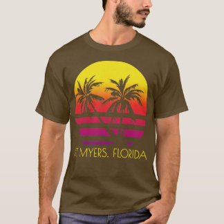 FtFlorida Tropical Palm Trees Urlaub Reise T-Shirt
