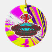 FTL-Raumschiff Keramik Ornament (Vorne)