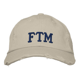 FTM BESTICKTE BASEBALLKAPPE