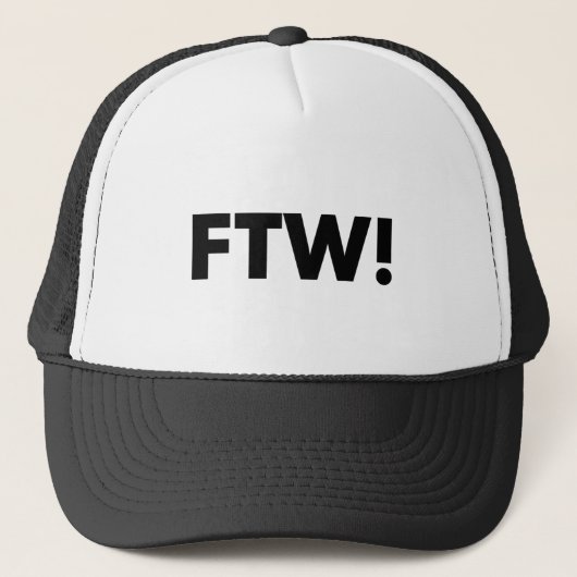 FTW! Für den Gewinn! Truckerkappe (Vorderseite)