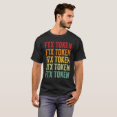 Ftx Token Crypto Rainbow Text Design T-Shirt (Vorne ganz)